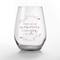 15oz. My Memories with You Printed Stemless Wine Glass